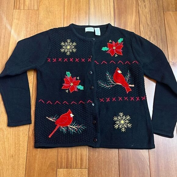 Classic Elements Vintage 90s/Y2K Christmas ugly Sweater size MP - Picture 1 of 10